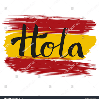 A sign displaying the Spanish greeting “Hola”