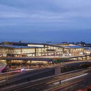 The terminal area of LaGuardia Airport