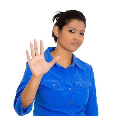 A person showing mild annoyance while waiting