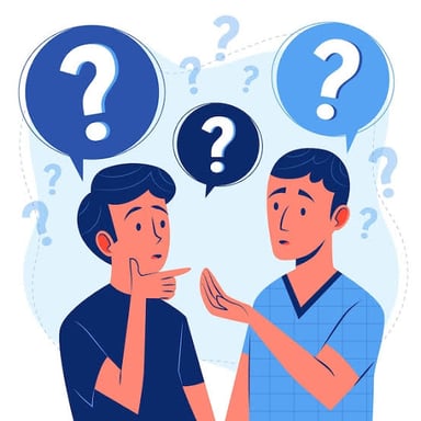 Two people talking, with one asking the other a question.