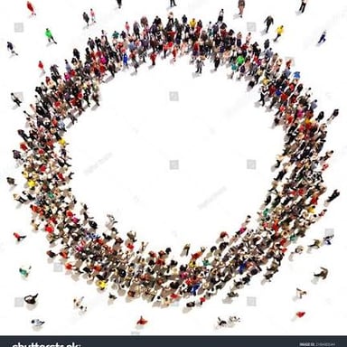 A dense crowd gathered and moving together, illustrating a throng.