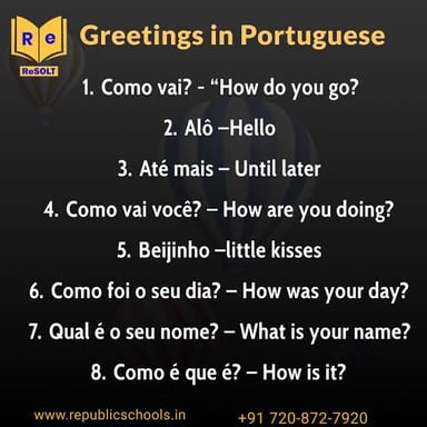People greeting one another in Portuguese-speaking culture