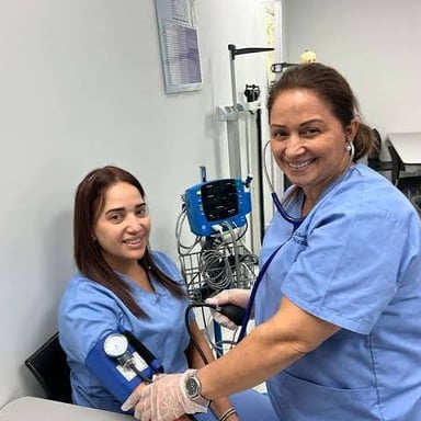 Doctors in a clinical setting, representing the plural abbreviation Drs.