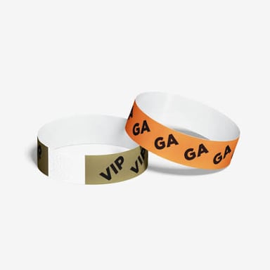 A wristband worn as proof of admission to an event.