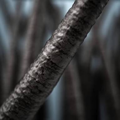 A close-up showing a lock of hair.