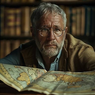 A person closely examining a map for details.