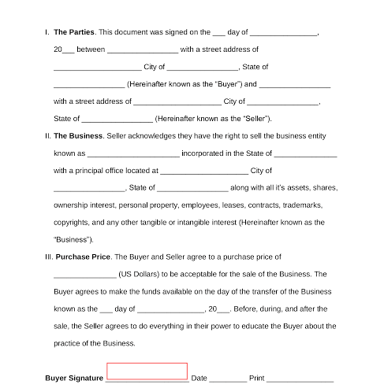 Documents representing a legitimate, aboveboard transaction.