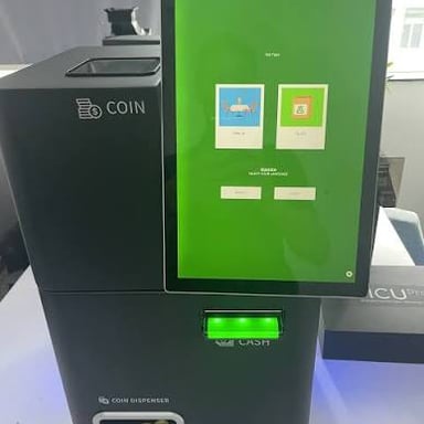 An automated teller machine used to withdraw cash