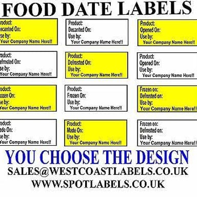 A food label with a clearly marked use-by date.