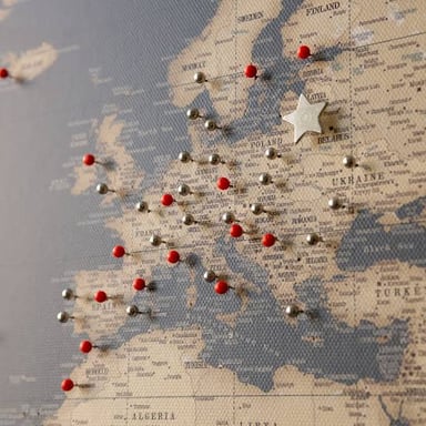 A pin marks a location on a map.