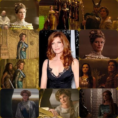 Rene Russo portraying Frigga, Thor’s mother and the queen of Asgard, in a Marvel film.