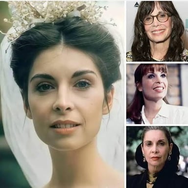 Talia Shire in her roles as Adrian in Rocky and Connie in The Godfather.