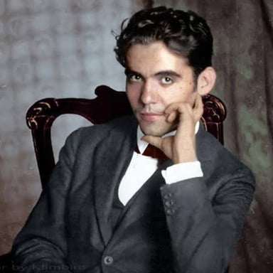 A portrait of Spanish dramatist Federico García Lorca