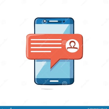 A smartphone screen with an incoming notification.