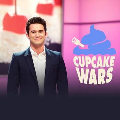 Promotional images representing the television shows Cupcake Wars, Parking Wars, and Robot Wars.