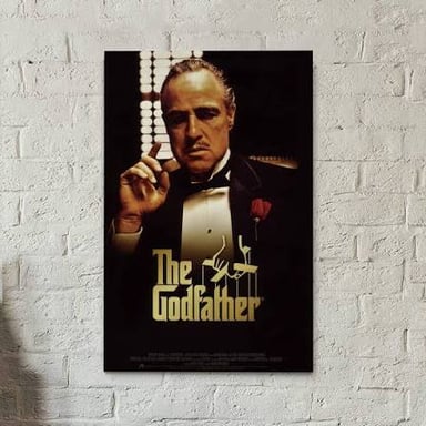 Movie posters for Rocky and The Godfather.