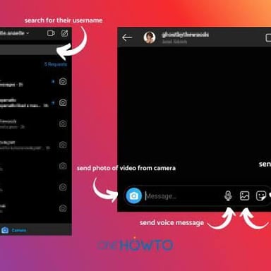 A phone displaying a private direct-message conversation in Instagram.