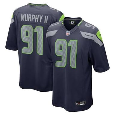 An American football player wearing a Seattle Seahawks uniform.