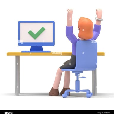 A person successfully carrying out a task.