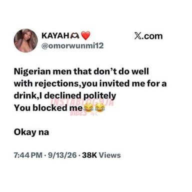 A person politely waving off an offered drink.