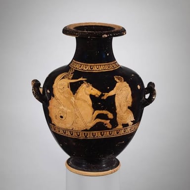 An ancient Greek-style depiction of Agamemnon, commander of the Greek forces at Troy.