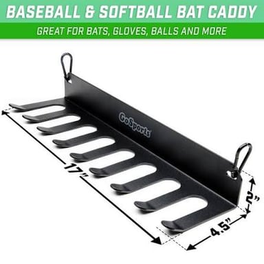 Several softball bats resting together in a dugout.