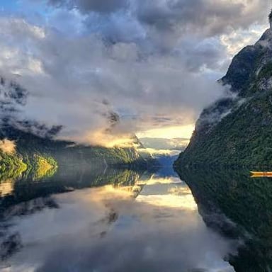 A Norwegian fjord landscape