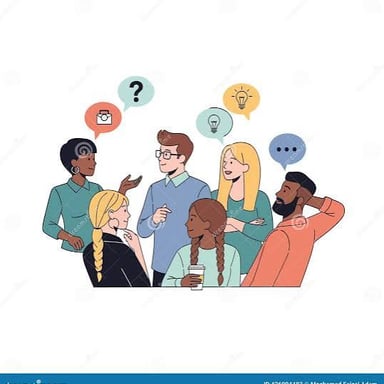 People discussing terms specific to their field or group.