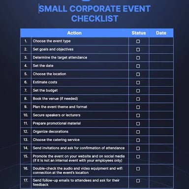 A person preparing for an event with a checklist.