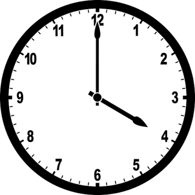 A clock showing an early-morning hour.