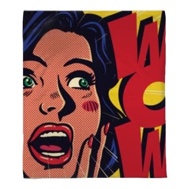 A vintage-style character reacting with surprise, suggesting an old-fashioned exclamation.