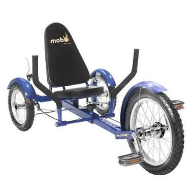 A tricycle, illustrating the prefix tri- for three.