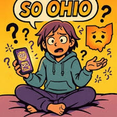 A surreal internet-style image associated with the Ohio meme.