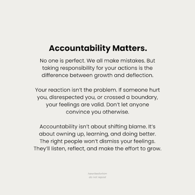 A person acknowledging responsibility for a mistake.