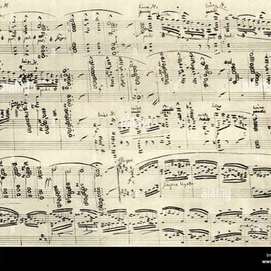 A musical score representing a major composition.