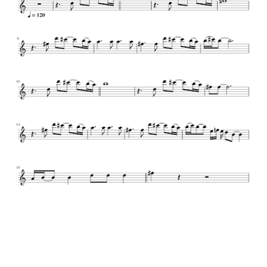 A saxophone representing the distinctive riff in Gerry Rafferty’s song “Baker Street.”