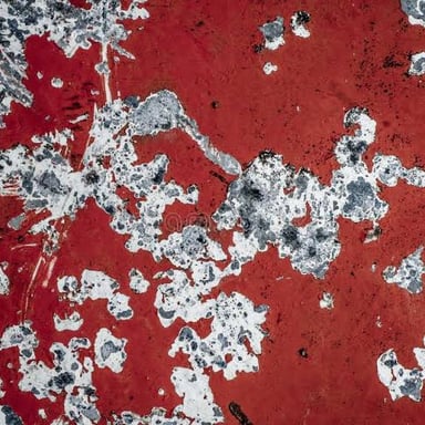 An object with a visibly scratched and damaged surface