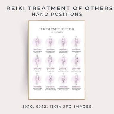 A Reiki practitioner holding their hands just above a person during a treatment.