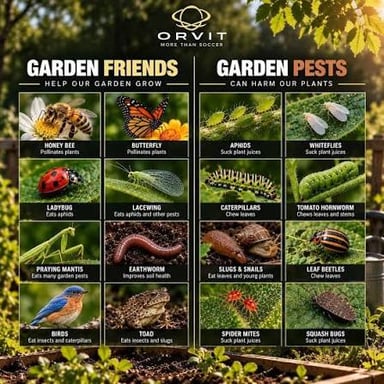 A lively garden full of insects, illustrating the sense of teeming with life.