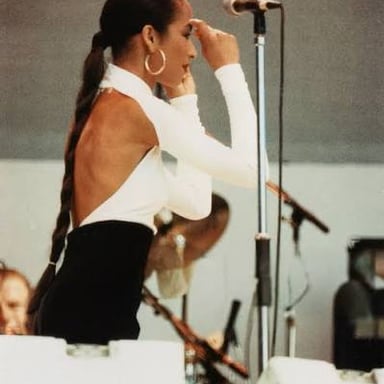 Singer Sade Adu, frontwoman of the band Sade