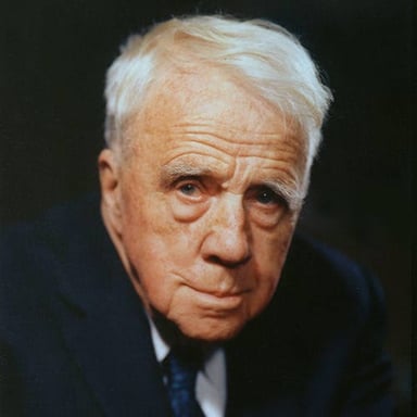 Portrait of American poet Robert Frost.