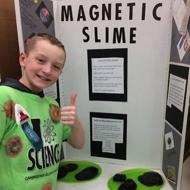 A science demonstration capturing a viewer's interest