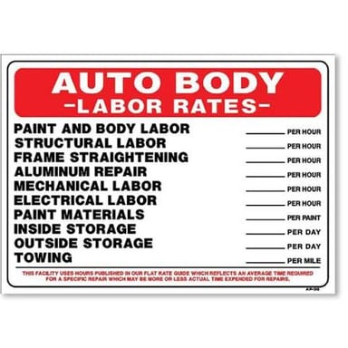 Car bumper being repaired at an auto body shop.