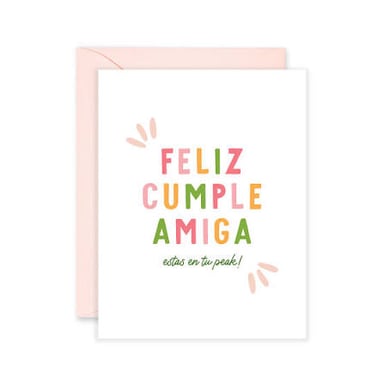 The Spanish word “amiga,” meaning a female friend.