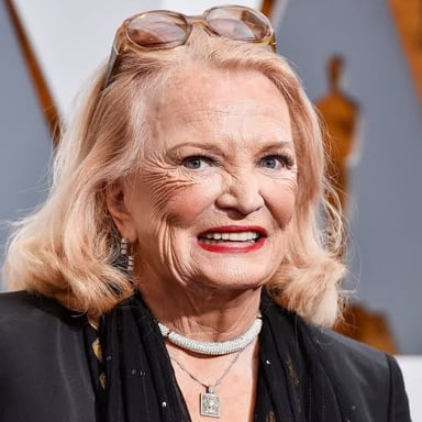 Actress Gena Rowlands, known for her performances in films including A Woman Under the Influence and Gloria.