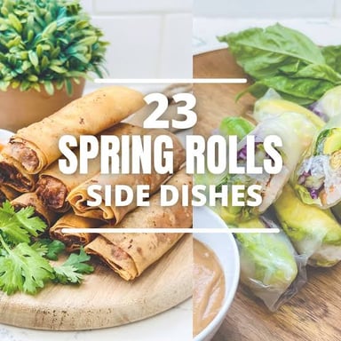 A spring roll and summer sausage illustrate the seasonal food names in the phrase “season to taste.”
