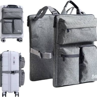 Luggage placed securely inside a storage compartment
