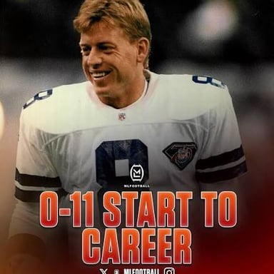 Troy Aikman in a Dallas Cowboys uniform during his NFL career.
