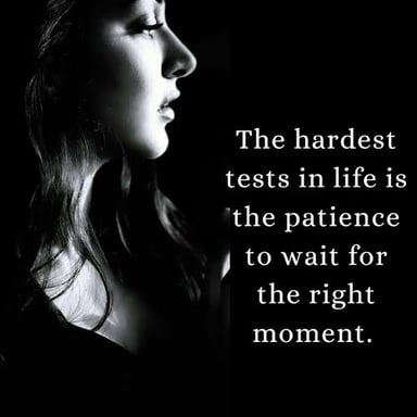 A person waiting attentively for a suitable opportunity.