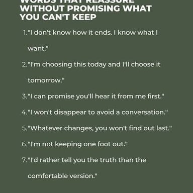One person reassuring another, conveying a promise.